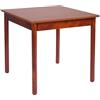 Liberoshopping tavolo fisso da cucina sala da pranzo o ristorante in legno massello - stile rustico compatto e robusto - facile da montare - 100% made in italy (Ciliegio Gamba Tonda, 80x80)