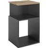 Vicco Comodino Elios, Antracite/Rovere dorato, 40 x 65.3 cm, adatto per riporre oggetti di uso quotidiano e lampade
