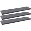 WOLTU Mensola da Muro, Mensola Grigio Scuro,60x22.9x3.8cm,MDF 3er | Adatto Come Espositore da Soggiorno, Libreria da Studio o da Ufficio, Portaspezie da Cucina o Portaoggetti da Ingresso