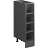 Vicco Scaffale da cucina R-Line, Antracite, 20 cm senza piano di lavoro, per la libera combinazione all'interno di sistemi cucina modulari