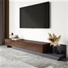Homary Supporto TV Estensibile Retrattile 200 cm, Console Media con 3 Cassetti, Centro di Intrattenimento Moderno per TV fino a 120