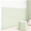 SkyFace 3D Autoadesivo Pannelli Imbottiti per Pareti Bambini DIY Tagliabile Pannello Imbottito, Testiera Cuscino da Parete Letto Spugna Sddensata Parete Letto Decorativi (verde chiaro, 40 x 200 cm)