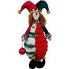 COSE DA CASA Pagliaccio Decorativo Grande 46 cm Pupazzo Clown con Cappello Jolly in Tessuto giullare peluches Decorazione d'Arredo Colorata per Casa Vetrine Eventi