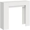 BS COM Consolle allungabile 90x25/181 cm Slyx Bianco Frassino (Bianco Frassino)