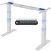 FLEXISPOT Scrivania regolabile in Altezza, Acciaio, Telaio Bianco, E6W-EU