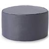 Lumaland Pouf Poltrona Sacco Sgabello | 45cm x 25cm Tavolino Indoor/Outdoor | Con riempimento flessibile in EPS [Grigio Acciaio]