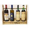 Euroshoppingonline Cantina cantinetta porta bottiglie da tavolo banco espositore supporto bottiglia da vino elegante legno vetrinetta vetrina