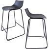 Box and Beyond Pack and Move - Set di 2 sedie sgabello per bar, 82 x 47 x 48,5 cm, poggiapiedi - seggiolone da cucina - senza schienale - bancone, bar, cucina, isola centrale