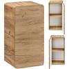 Lomadox Armadietto da bagno sospeso, Wotaneiche Nb, 1 anta, larghezza x altezza x profondità: 35 x 75 x 32 cm