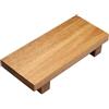 Ioensy Piedistallo in Legno Vassoio con Piedini Riser Rettangolare in Legno per Display Portasapone per Candele per Feste da bancone in Cucina per Matrimoni
