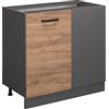 Vicco Mobile ad angolo cucina R-Line, Rovere dorato, 86 cm