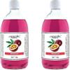 Generic Fei Fan Diffusore Ambiente 26 Fragranze Naturali e Intense ad Alto Concentrato di Essenza - Made in Italy Formato Ricarica da 500ml - 2 Flaconi (Maracuja)