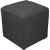 Best For Home, pouf a cubo, poggiapiedi, 40 x 40 x 40 cm, diversi colori (antracite)