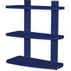 MODULARREDO | TR3, Mensola da Muro, Mensole Cameretta, Scaffale Pensile, 3 Ripiani, 48x58x21 cm, Blu China, Kit Tasselli Incluso - Made in Italy