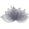 M METERXITY 200 Pezzi Foglie Scheletro Naturale, Foglie Pressate Essiccate Albero Gomma Naturale Venatura per Resina/DIY Artigianato/Card/Scrapbook/Matrimonio [4-6cm, Grigio]