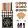 Generico Forniture per Altare Wiccan - Set Completo di Stregoneria, Rituali, Strumenti per La Pratica Spirituale | Kit di Forniture per Streghe Facile da Usare con Guida di Istruzioni per Amic