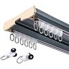Generic Binario per Tende Resistente, Binario per Tende a Soffitto Doppio con Accessori di Montaggio, per Soggiorno Divisorio(Blue,100cm/3.3ft)