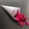 UNKCEST 100 PZ Coni Riso Matrimonio con Modello Elegante, Coni Portariso, Coni Portaconfetti, Bianco Porta Riso per Confetti, confettata, Bomboniera Matrimonio Elegante per Segnaposto Comunione Nozze