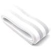 Risdany 5 Metri di Spessore 40 mm di Elastico a Strisce, Nastro Elastico in Poliestere Piatto, Accessori per Cucire Cinturino per Gonna,2Bianco Argento, 40 mm