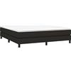 vidaXL Struttura Letto a Rete a Molle Nero 180x200 cm in Tessuto