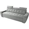 Robin Inspire Diana Divano con funzione letto cuscini e poggiatesta regolabili moderno elegante girgio 230 x 95 x 90