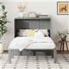 MSMOK Letto per armadio, letto da parete con rete a doghe, letto pieghevole da parete, letto verticale con rete a doghe, letto per ragazzi (grigio, 90 x 200 cm)