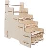 WRITWAA Scaffale Portaoggetti Multistrato per Vernici Espositore da Tavolo in Legno per Tubetti di Acquerelli Oli e Colori Acrilici Organizer per Forniture di Vernice Adatto