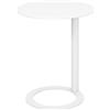 TRUNXUCL Tavolino da Salotto Forma di C, Tavolino in Metallo per Divano, Tavolino da Snack per Soggiorno, Mobili in Stile Moderno per Piccoli Spazi (Color : Wit, Size : H:69cm/27.2in)