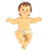 Aurora Store Statua di Gesù Bambino da 20 cm Design Tradizionale Bambinello Italiano Statuina in Ceramica per Culla Paglia presepe