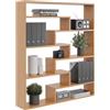 KUBUTKU Libreria grande da parete con 7 scomparti, 119 x 103 x 18 cm, REGAL-17