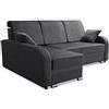 Robin Inspire Barl Divano angolare con funzione di letto moderno con cassetto per la biancheria e cuscini Grigio scuro angolo a sinistra 230 x 165 x 102