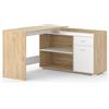 Vicco Scrivania ad angolo Noira, Sonoma, 135 x 77 cm con cassetto, adatto per montaggio ad angolo sinistro o destro