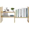 RjcdOPL Organizzatore da scrivania in legno, piccola libreria su tavolo, scaffalatura per libri, risparmio di spazio (legno)
