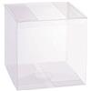 Aurora Store 20 Scatoline rettangolari in PVC Trasparente 10x10x14 cm portaconfetti bomboniera Astuccio Matrimonio Battesimo Laurea plastica segnaposto
