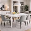 Linea Azzurra Tavolo da Pranzo Made in Italy Modello Empoli Allungabile 160x90x76,5cm + 40 Estensione Elegante per Cucina, Soggiorno
