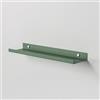 Steelnovo | Caronte, Mensola Portafoto in Metallo Verniciato, Mensola da Parete Portaoggetti, 40x3x10 cm, Colore Verde, Design Minimal e Moderno, Scaffale da Muro, Made in Italy