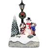 LICHENGTAI Oggettistica Natalizia in Resina Scena di Natale Figurine di Natale con Illuminazione a LED Accessori per Villaggio di Natale Decorazioni Natalizie Regalo di Natale per Bambini