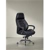 KADIMA DESIGN Presidente della sedia da ufficio Chief poltrona vera pelle nera ergonomica xxl sedia girevole 120 kg