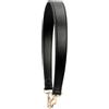 GREB Tracolla per Borsa in Vera Pelle Manico per Borsa Tracolla Corta per Borsa Tracolla per Portafoglio Tracolla per Borsa di Ricambio,Nero 49 cm,Fibbia in Argento