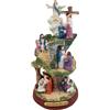 SYFUNLV Statua di Gesù, statua della nascita di Gesù sul presepe, 15 cm, decorazioni per Natale, Madonna Maria con Gesù bambino, in ghisa di alta qualità, per decorazione religiosa e riempimento a