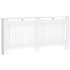 HOMCOM Copritermosifone Moderno a Doghe in MDF, Copertura Termosifone per Casa e Ufficio, 172x19x81 cm, Bianco