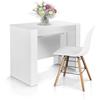 Mar.c.a. Design - Consolle Allungabile 90x50x75 cm - Tavolo Consolle Allungabile Fino a 230 Cm - Tavolo in Legno Bianco - Facile da Montare - Made in Italy
