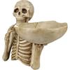 Generico di caramelle scheletro di Halloween - vassoio di archiviazione in resina piccola, ornamento da tavolo decorativo | Serve dolci o snack, design spettrale unico, pezzo pratico per decorazioni per