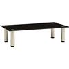 vidaXL 322761 vidaXL TV Stand Black 60x35x17 cm Tempered Glass