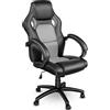 TRESKO® Sedia da ufficio Poltrona ufficio Versione Racing 14 diferente colores, braccioli imbottiti, inclinazione, sollevare SGS testato