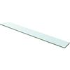 WEMYUFURN Mensola in vetro trasparente, 100 cm x 12 cm, per soggiorno, camera da letto e ufficio