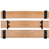 SCM Créations Set di 3 doghe per letto a rete, 56 cm, 560 x 80 x 8 mm, con 6 punte 7 pieghe, listello per letto a rete bz clic clac telaio sedile