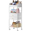 Chleby Carrello Cucina a 5 Livelli, Carrellino con Ruote Portatutto, 30x40x100 cm, Carrello Portavivande Salvaspazio in Metallo, Organizer Trucchi, Carrello Portaoggetti per Cucina, Bagno ecc.