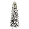 XONE Albero di Natale Russel INNEVATO Slim | Albero Artificiale in PE+PVC, 240cm