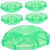 Mikinona Copri Pedale per Effetti Chitarra 5 Pezzi in Plastica Verde, Cappucci Protettivi per Footswitch da 10mm, Migliorano Visibilità Led, per Pedale Distorsore Elettrica